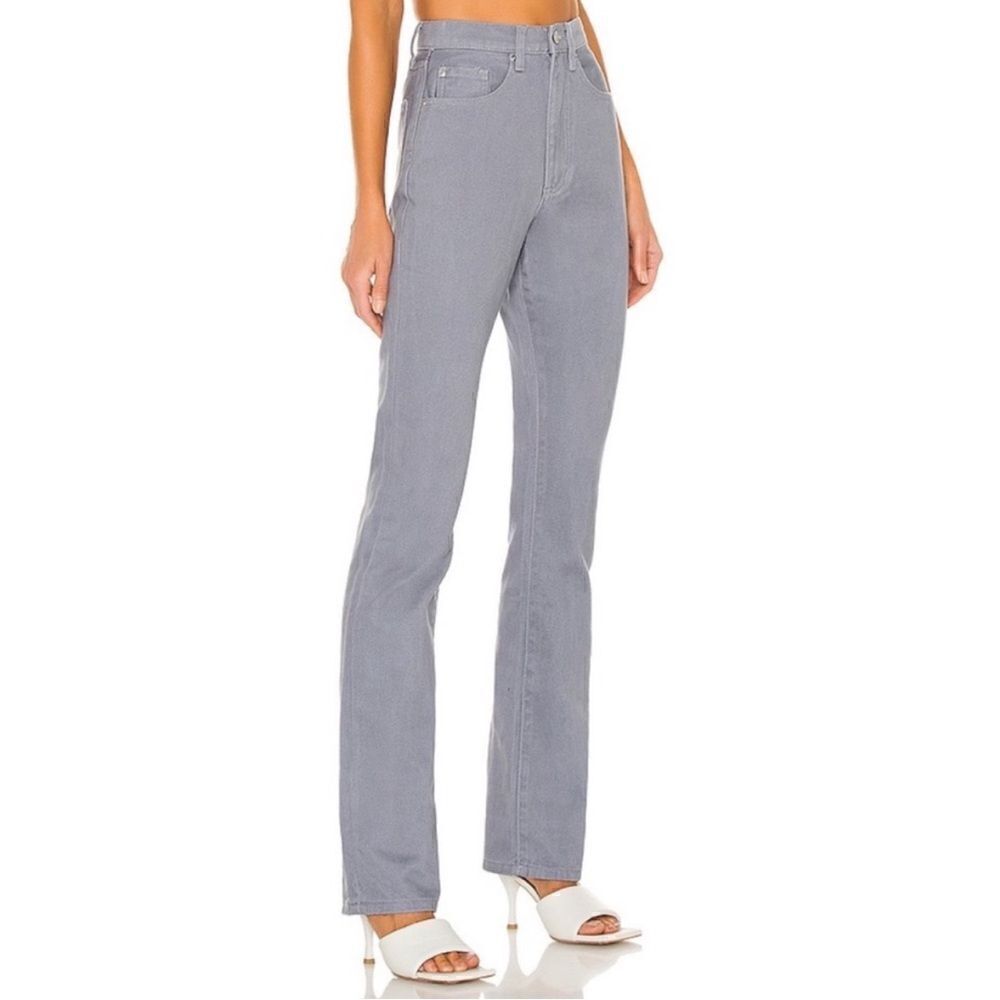 WeWoreWhat baby bootcut jeans grey blue